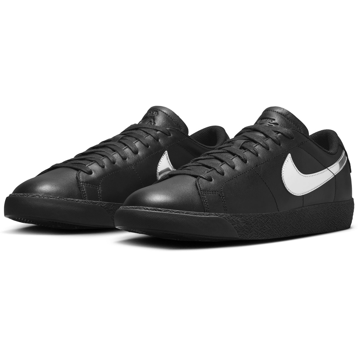 Nike SB Zoom Blazer Low x Dancer Skateboards Black/Metallic Silver-Black Nike SB Zoom Blazer Low x Dancer Skateboards Black/Metallic Silver-Black