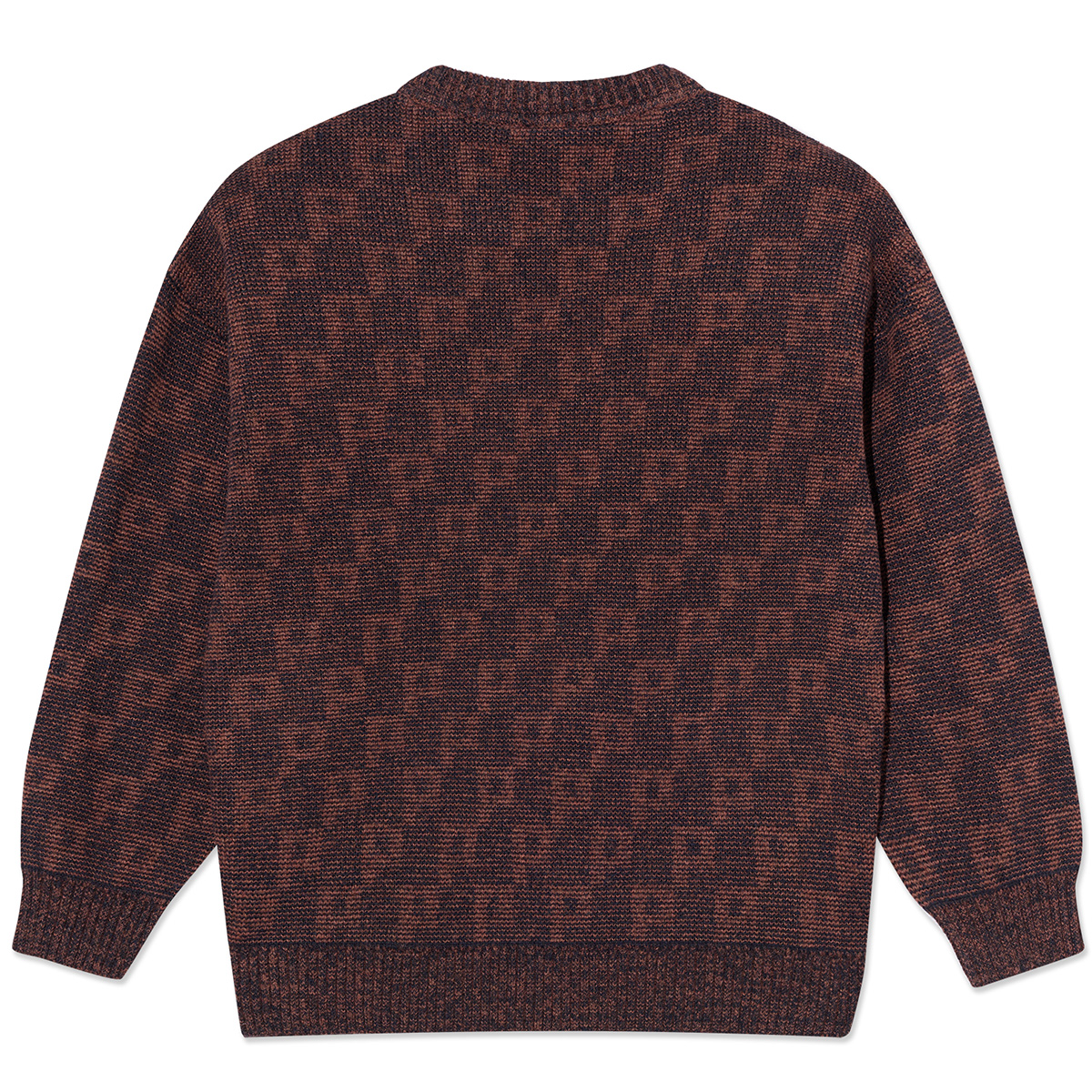 Polar P Pattern George Sweater Navy/Orange