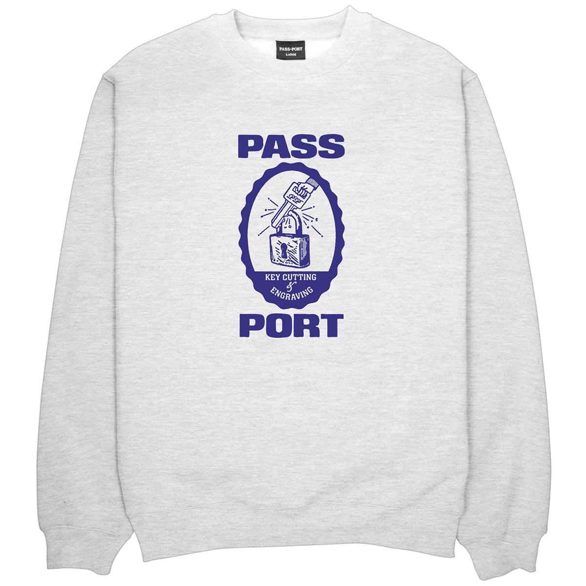 Pass Port Hercu Locks Sweater White Marle