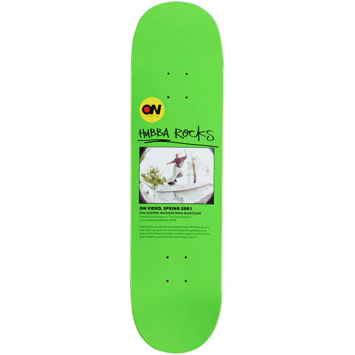 On Video Hubba Rocks Skateboard Deck 8.375