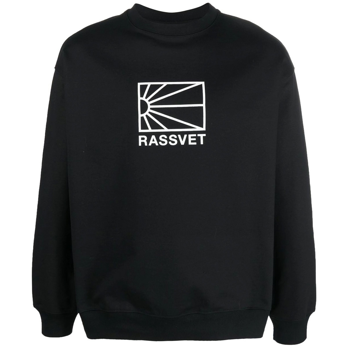 Rassvet Logo Knit Crewneck Sweater Black