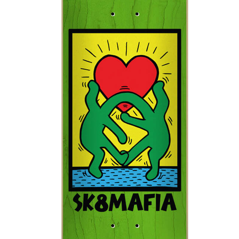 Sk8Mafia One Love Assorted Veneers Skateboard Deck 8.0 Sk8Mafia One Love Assorted Veneers Skateboard Deck 8.0
