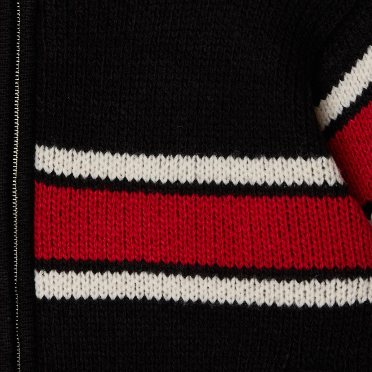 Obey Bernard Zip Up Sweater Black