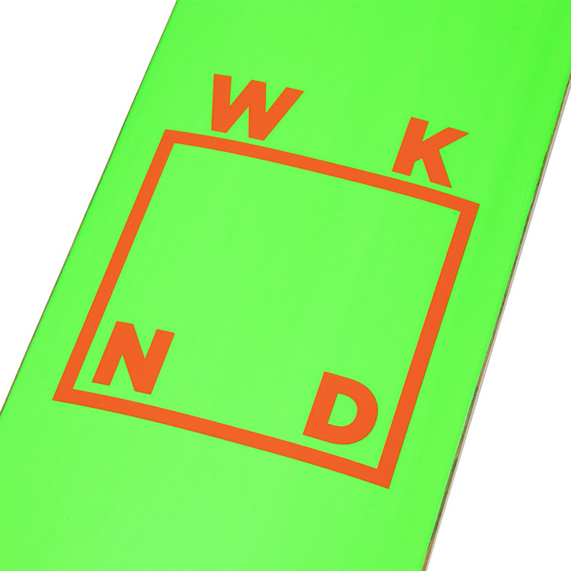 WKND Logo Skateboard Deck Green Orange 8.0 WKND Logo Skateboard Deck Green Orange 8.0