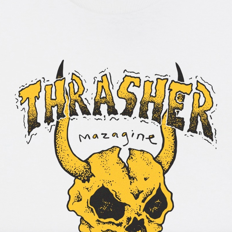 Thrasher Barbarian T-Shirt White Thrasher Barbarian T-Shirt White