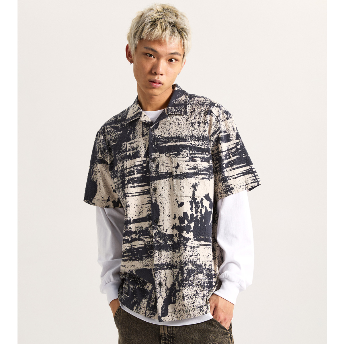 Vans Fallon Woven Shirt Taupe Mist/Black