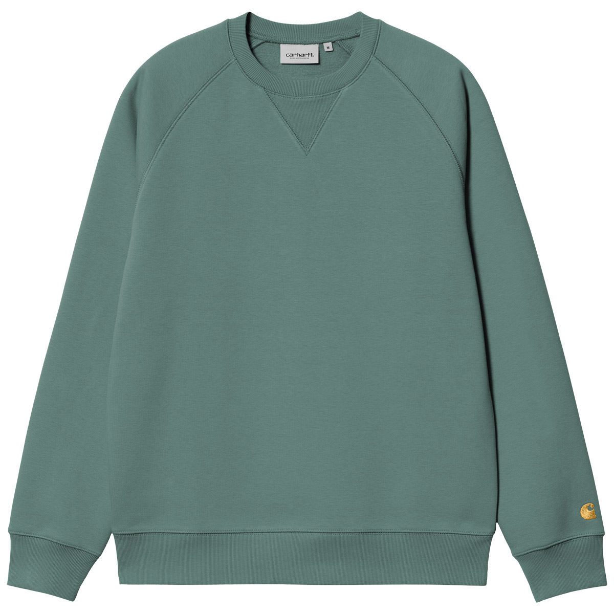 Carhartt WIP Chase Sweater Silver Pine/Gold Carhartt WIP Chase Sweater Silver Pine/Gold