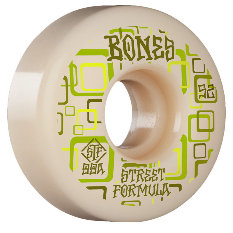Bones STF Retros V3 Slims Wheels 99a White 52mm
