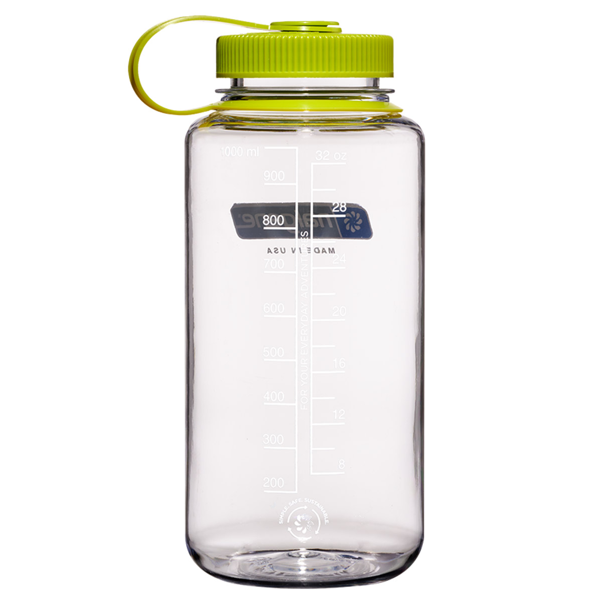 Nalgene Wide Mouth 1000ml Clear Sustain Nalgene Wide Mouth 1000ml Clear Sustain