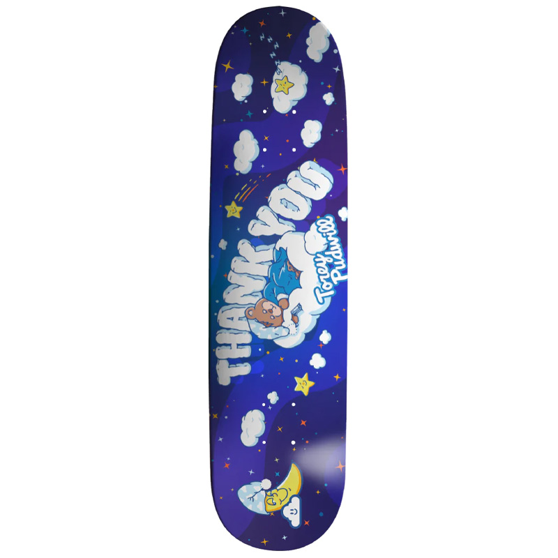 Thank You Torey Pudwill Sleepy Time Skateboard Deck Blue 8.0