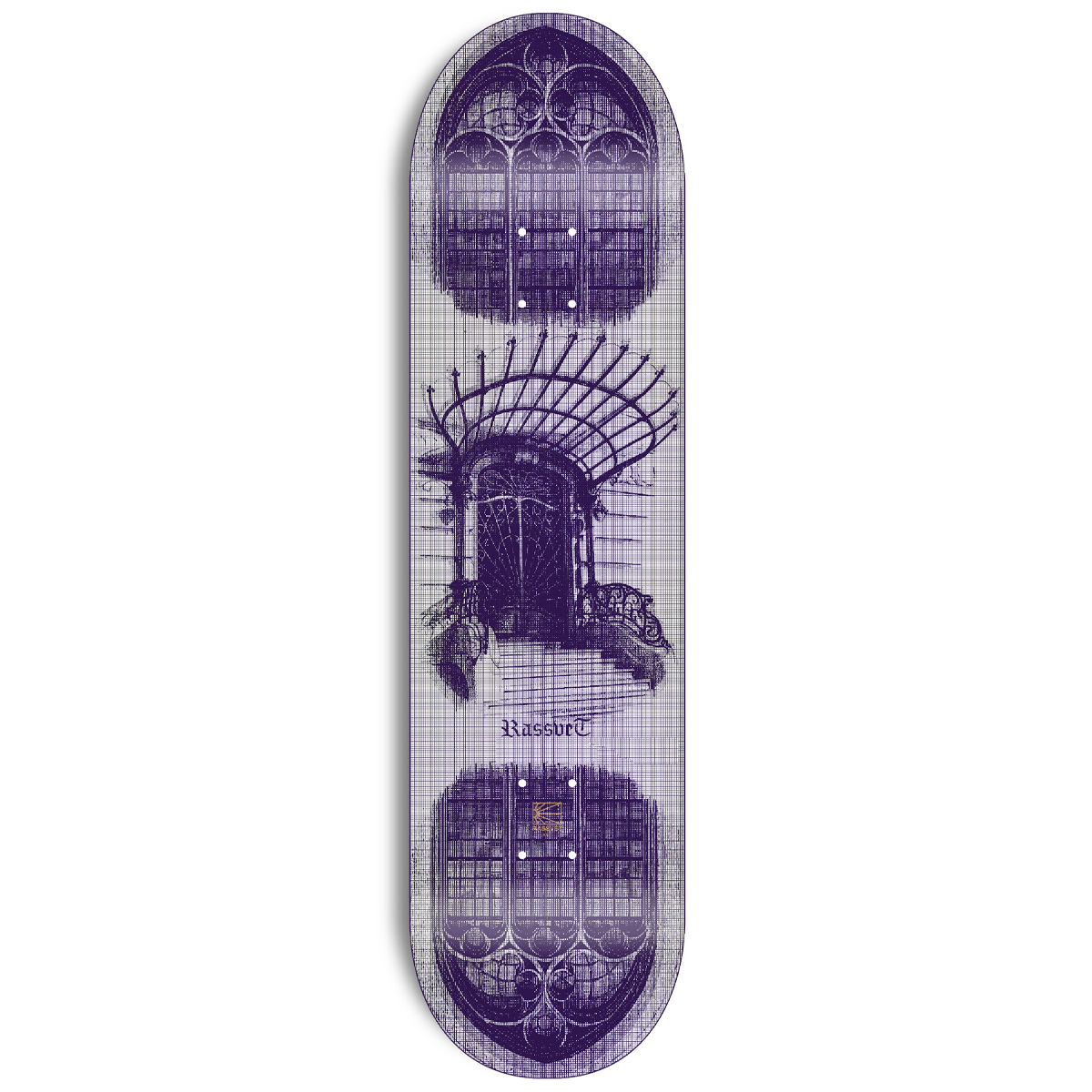 Rassvet Lilian Fev Facade Purple Skateboard Deck  8.3