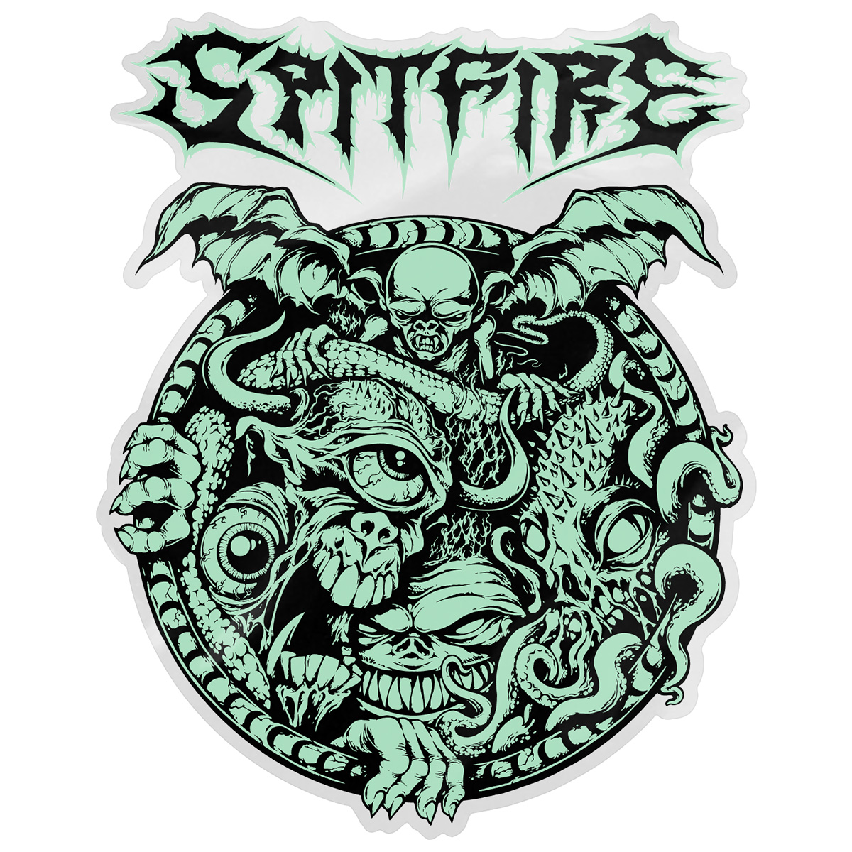 Spitfire Demon Gate Sticker
