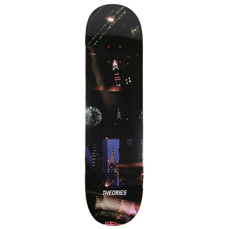 Theories 16mm Chrysler Skateboard Deck Black 8.25