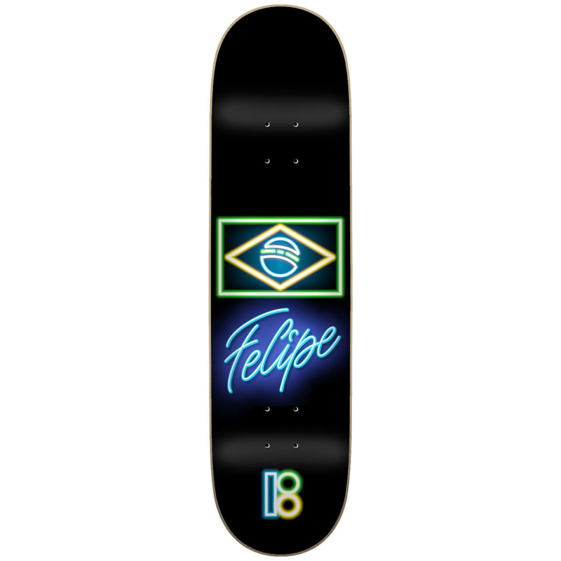 Plan B Neon Felipe Skateboard Deck 7.75