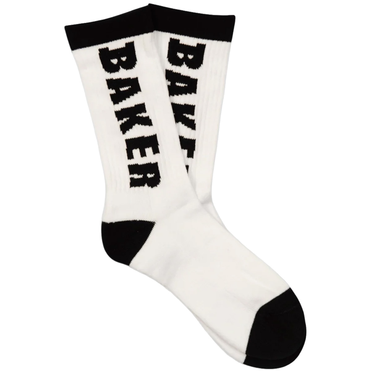 Baker Black Letters White Socks