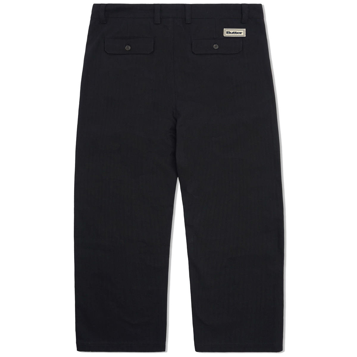 Butter Goods Pleated Trousers Black Butter Goods Pleated Trousers Black