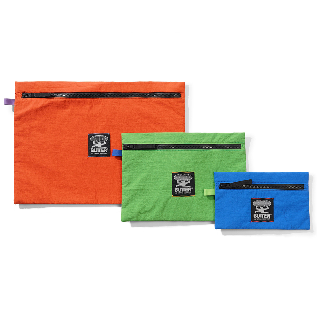 Butter Goods Zip Pouch Set Multi