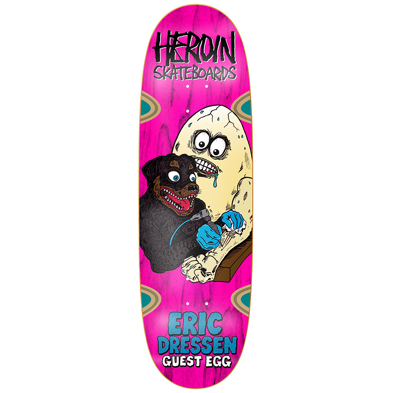 Heroin Dressen Guest Egg Skateboard Deck 9.75