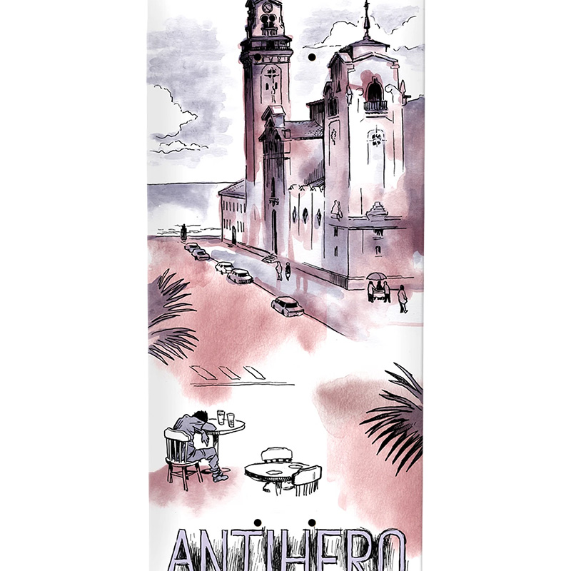 Anti Hero Daan Cityscapes Skateboard Deck 8.06 Anti Hero Daan Cityscapes Skateboard Deck 8.06