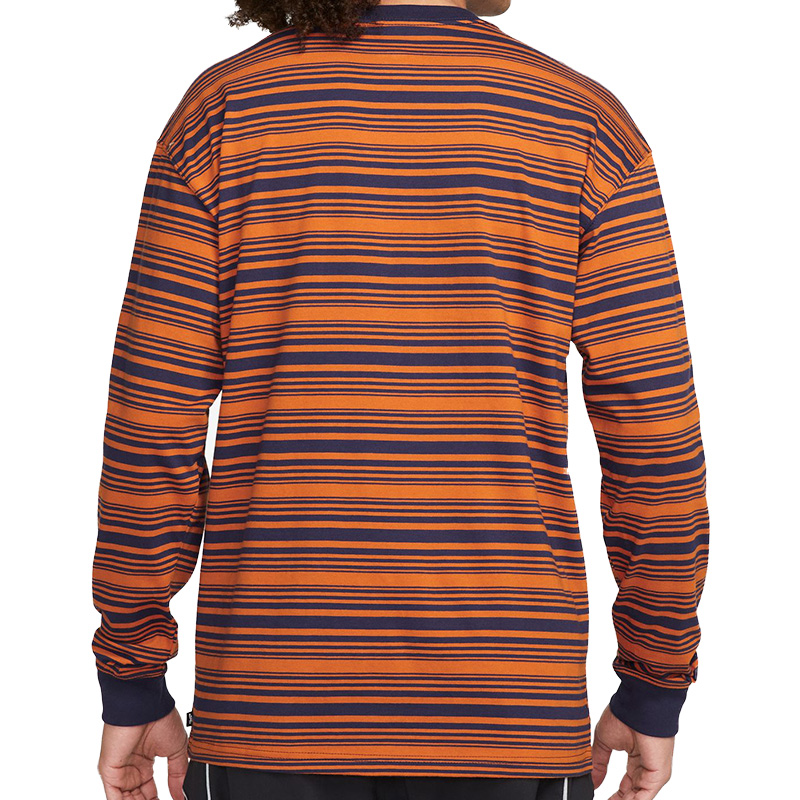 Nike SB Stripe Longsleeve T-Shirt Purple Ink/Campfire Orange Nike SB Stripe Longsleeve T-Shirt Purple Ink/Campfire Orange