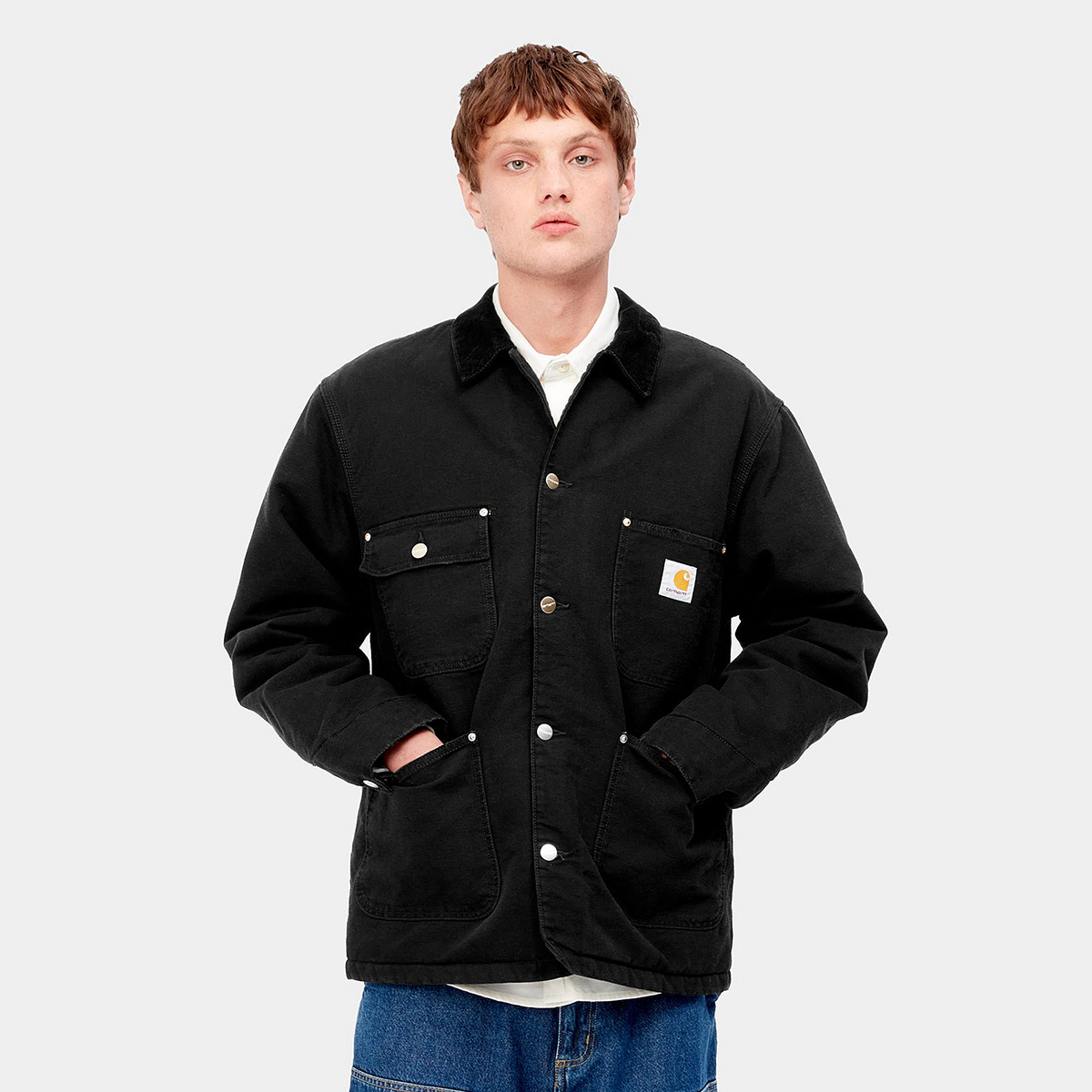 Carhartt WIP OG Chore Coat Black/Black Aged Canvas Carhartt WIP OG Chore Coat Black/Black Aged Canvas