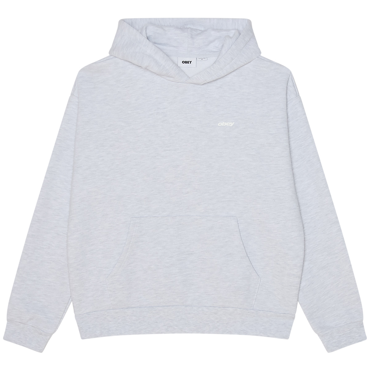 Obey Intercontinental Extra Heavy Hooded Sweater Ash Grey