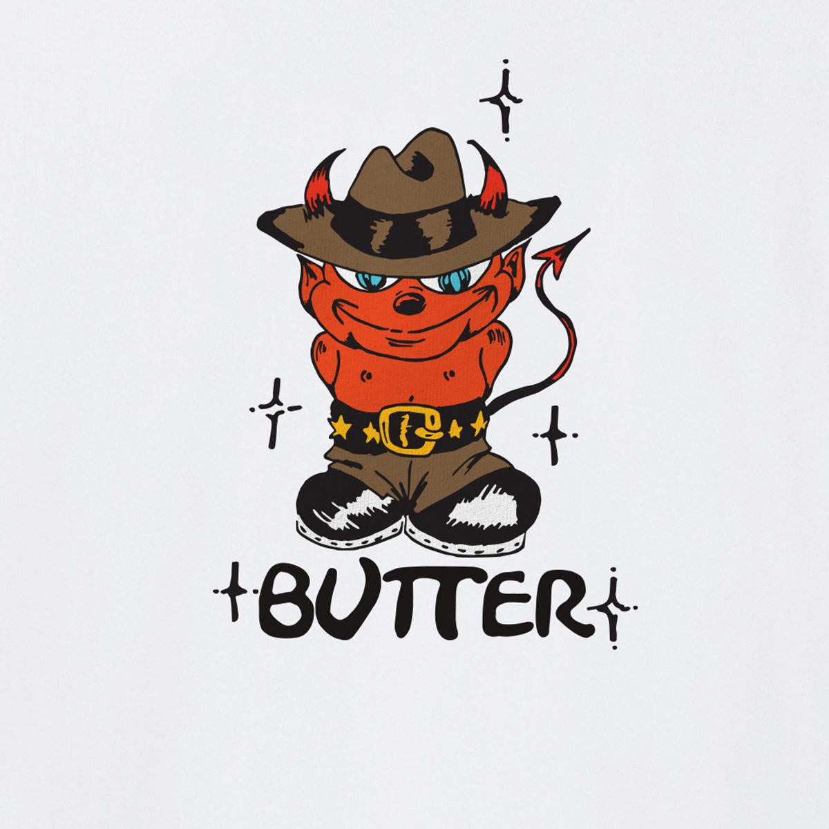 Butter Goods Devil T-Shirt White Butter Goods Devil T-Shirt White