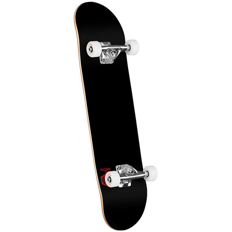 Mini Logo Chevron Detonator 15 Birch Complete Skateboard Shape 291 Solid Black 7.75