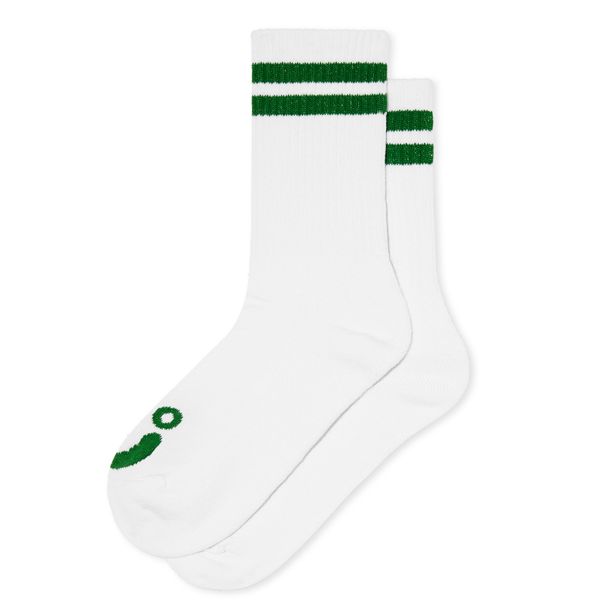 Polar Rib Socks Happy Sad White/Green