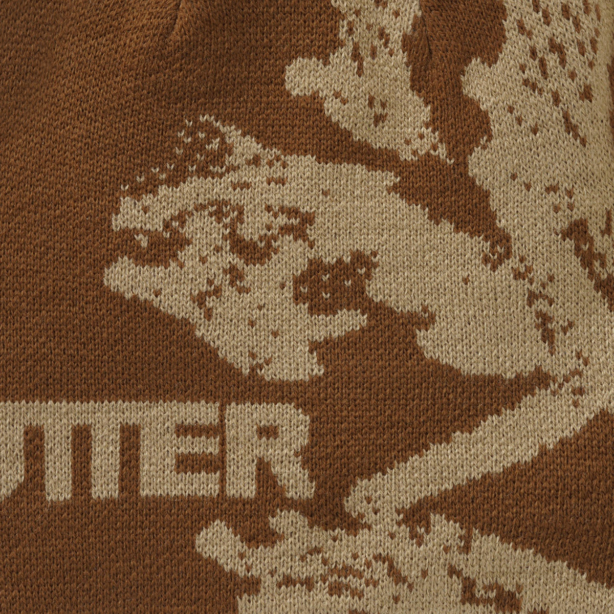 Butter Goods Amphibian Skull Beanie Brown