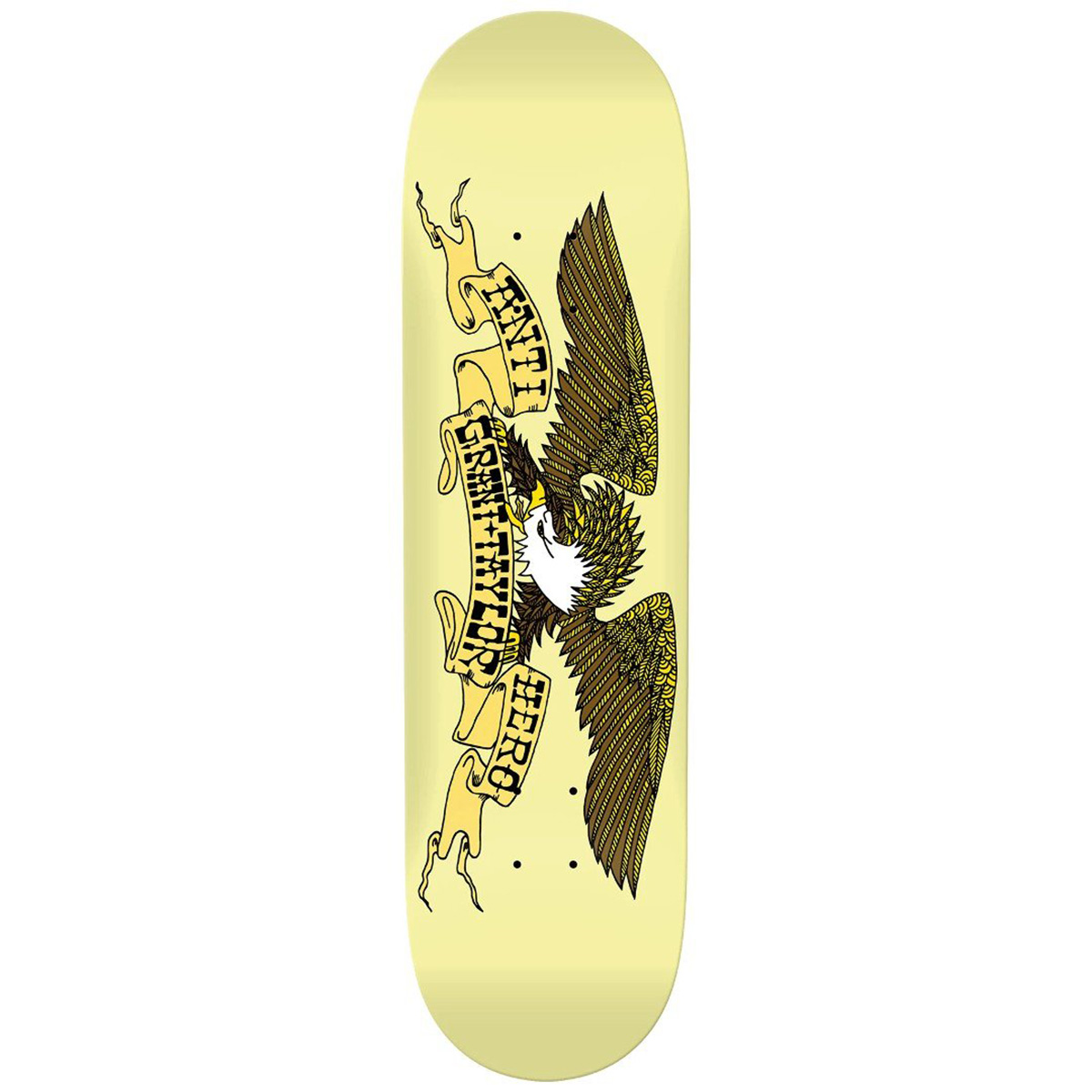 Anti Hero Taylor Kershner Eagle Skateboard Deck Yellow 8.25 Anti Hero Taylor Kershner Eagle Skateboard Deck Yellow 8.25