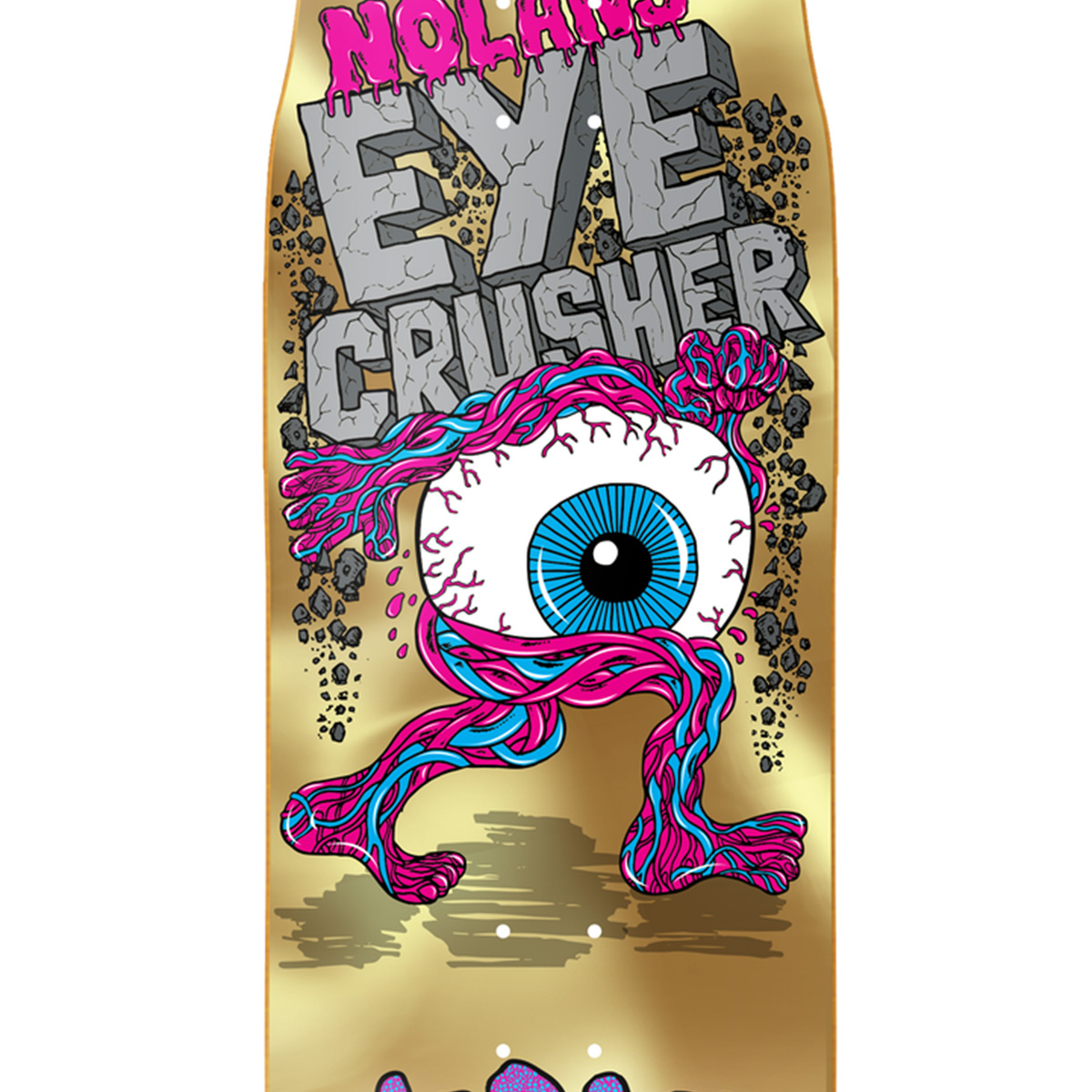 Heroin Nolan Houghton Eye Crusher Skateboard Deck 10.0 