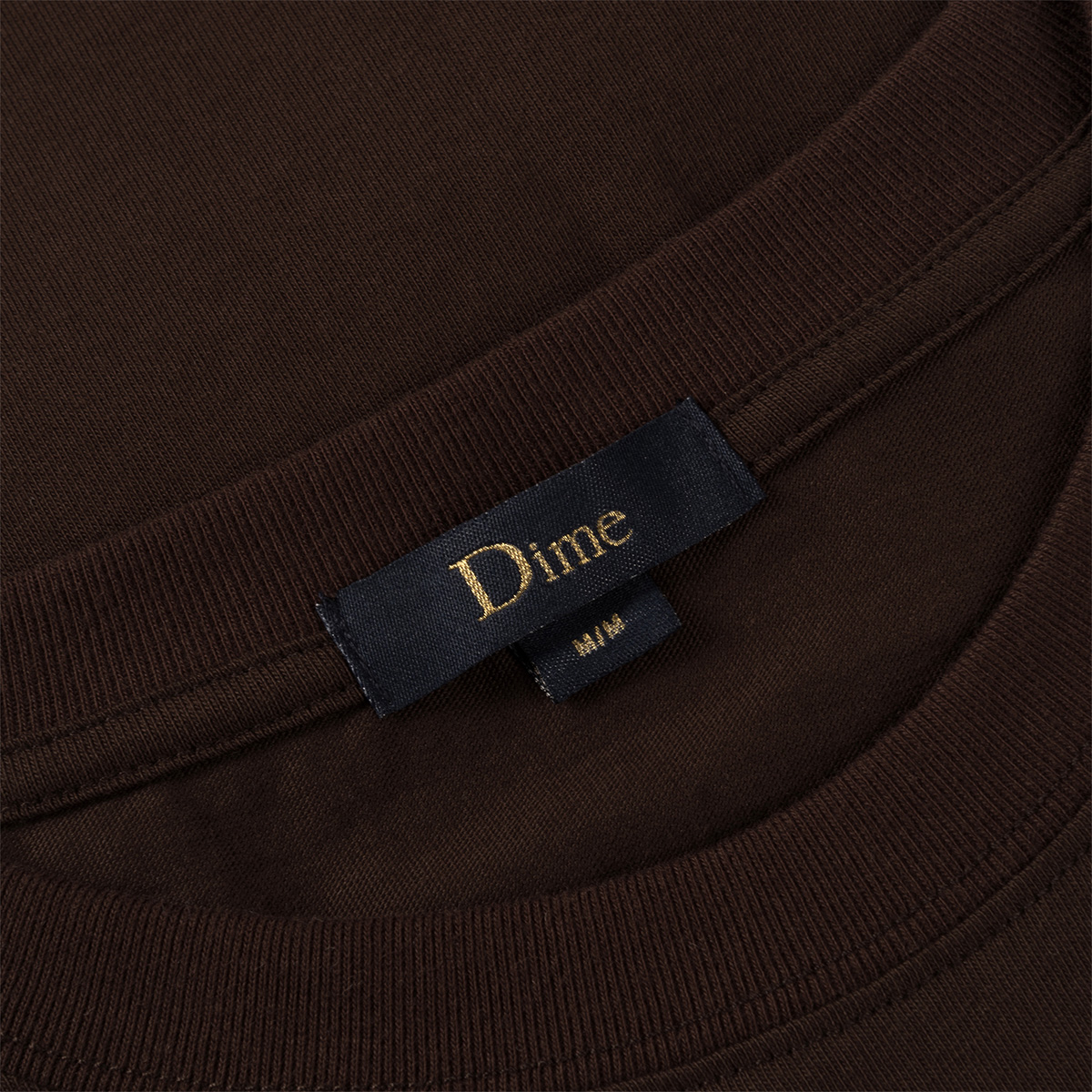 Dime Classic Small Logo T-Shirt Deep Brown
