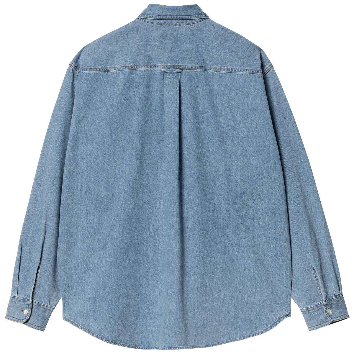 Carhartt WIP Lucas Longsleeve Shirt Blue Bleached
