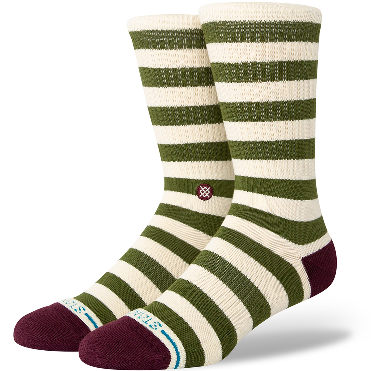 Stance Breton Crew Socks Green