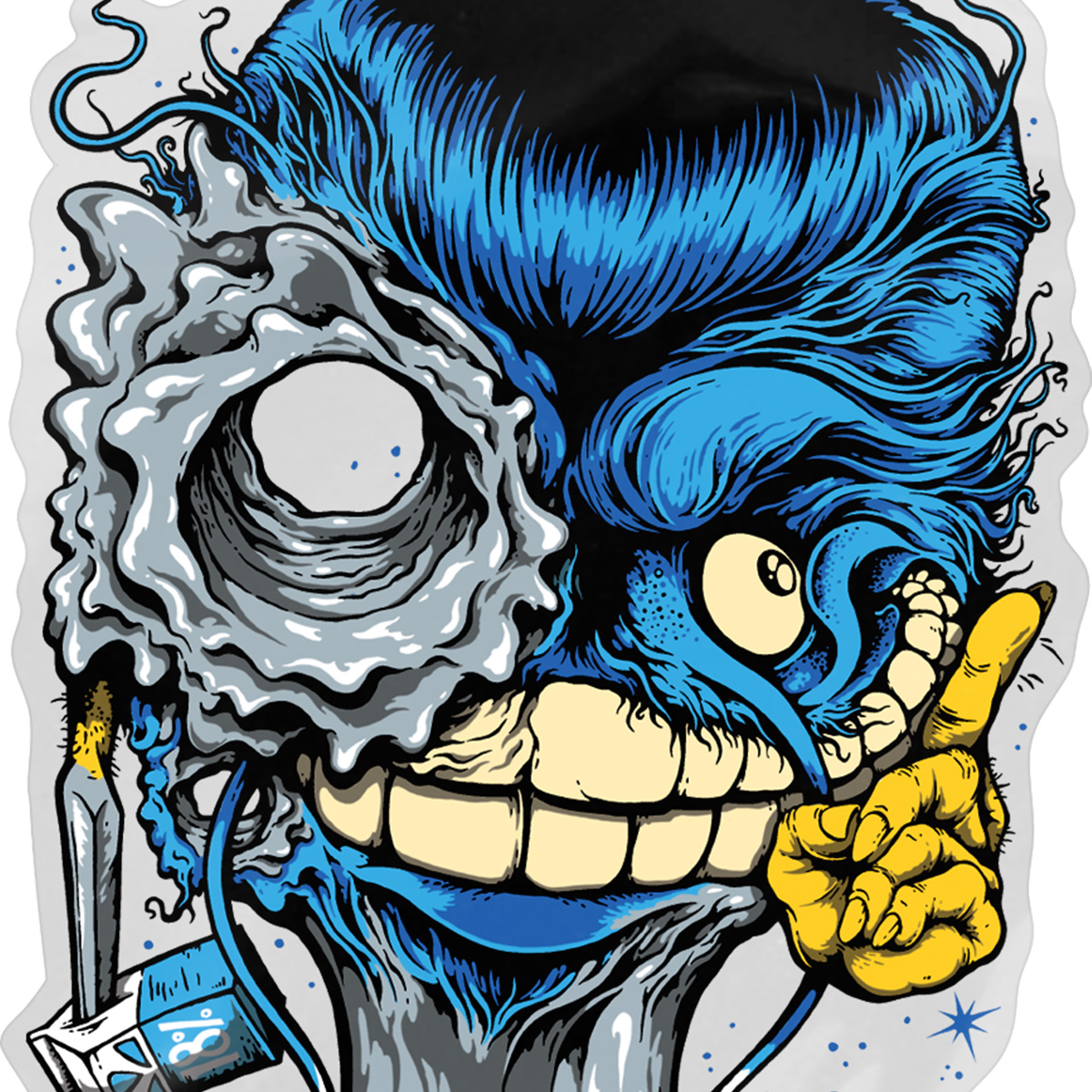 Anti Hero Grimplestix G-1000 Sticker 6.5 Inch