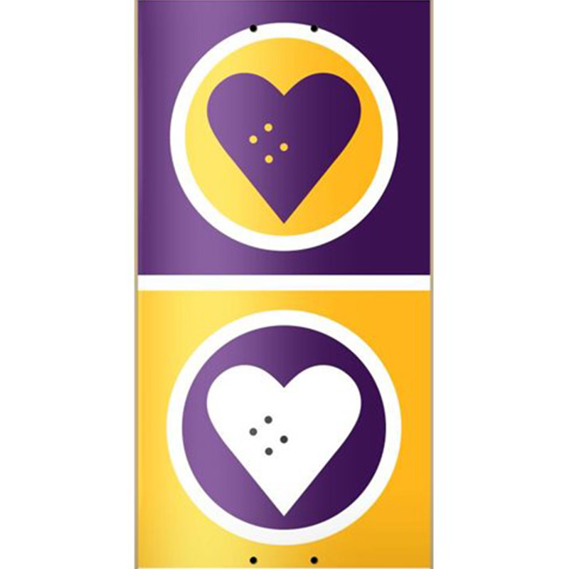 The Heart Supply Squad Kobe Deck Yellow/Purple 8.25