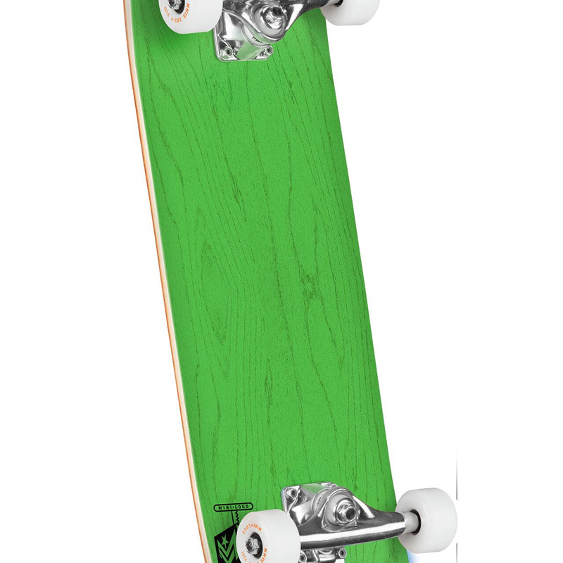 Mini Logo Chevron Detonator 15 Birch Complete Skateboard Shape 242 Dyed Green 8.0
