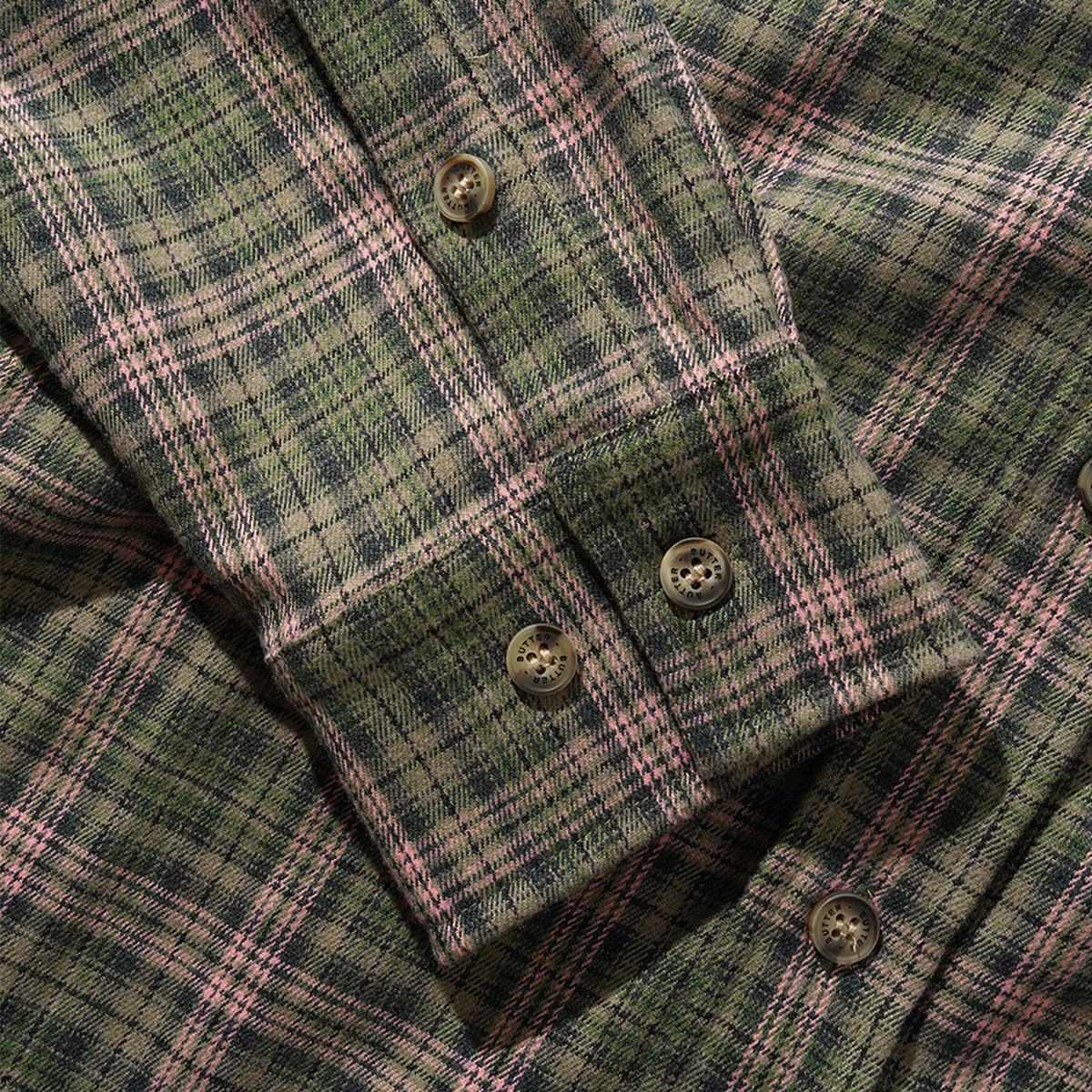 Butter Goods Connection Shirt Sage / Pink Butter Goods Connection Shirt Sage / Pink