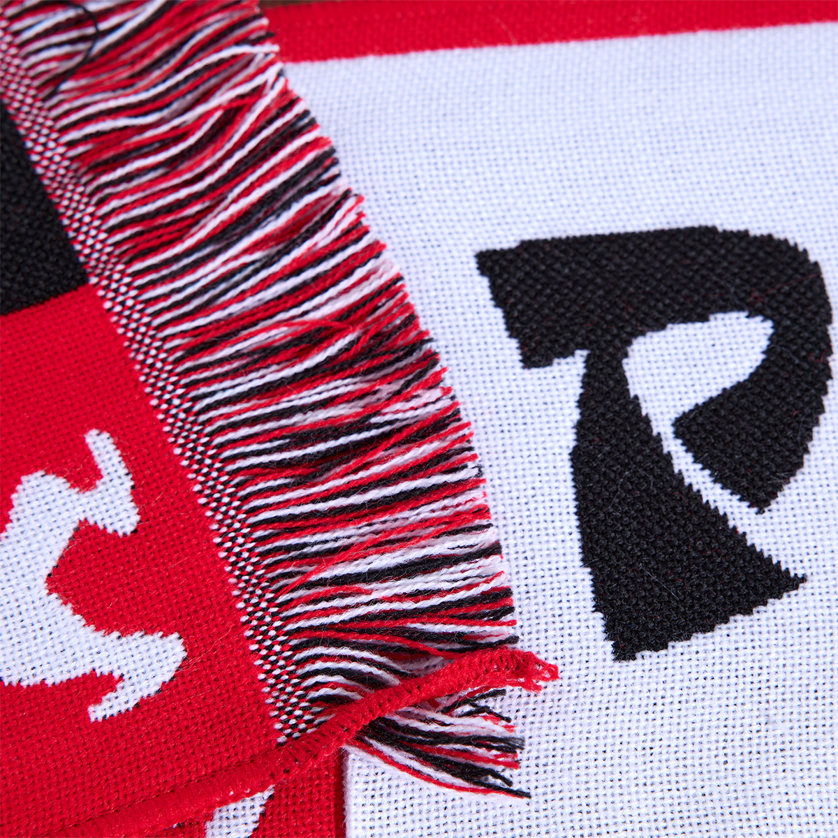 Polar Checkers Football Scarf Red
