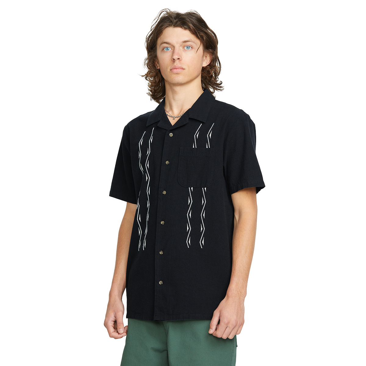Volcom Bayamostone Shirt Black Volcom Bayamostone Shirt Black