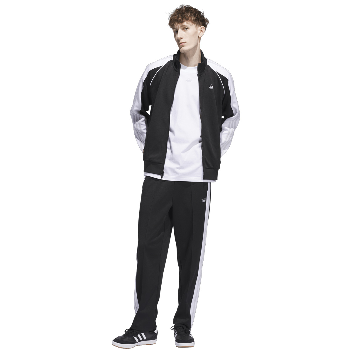 Adidas Tyshawn Track Pant Black/White/Dshgry