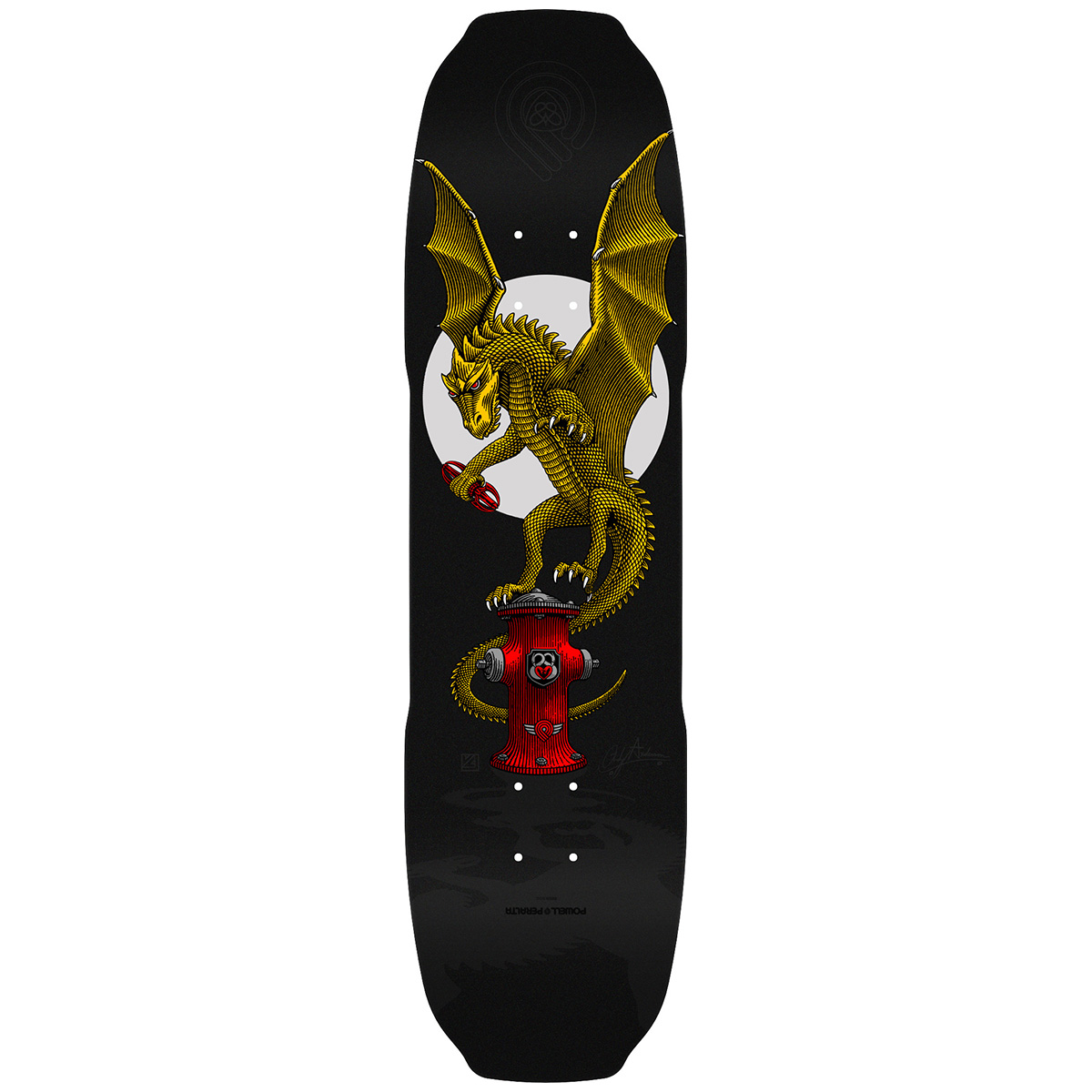 Powell Peralta Andy Anderson Baby Heron Vajra Skateboard Deck Black Shape 302 8.4 Powell Peralta Andy Anderson Baby Heron Vajra Skateboard Deck Black Shape 302 8.4