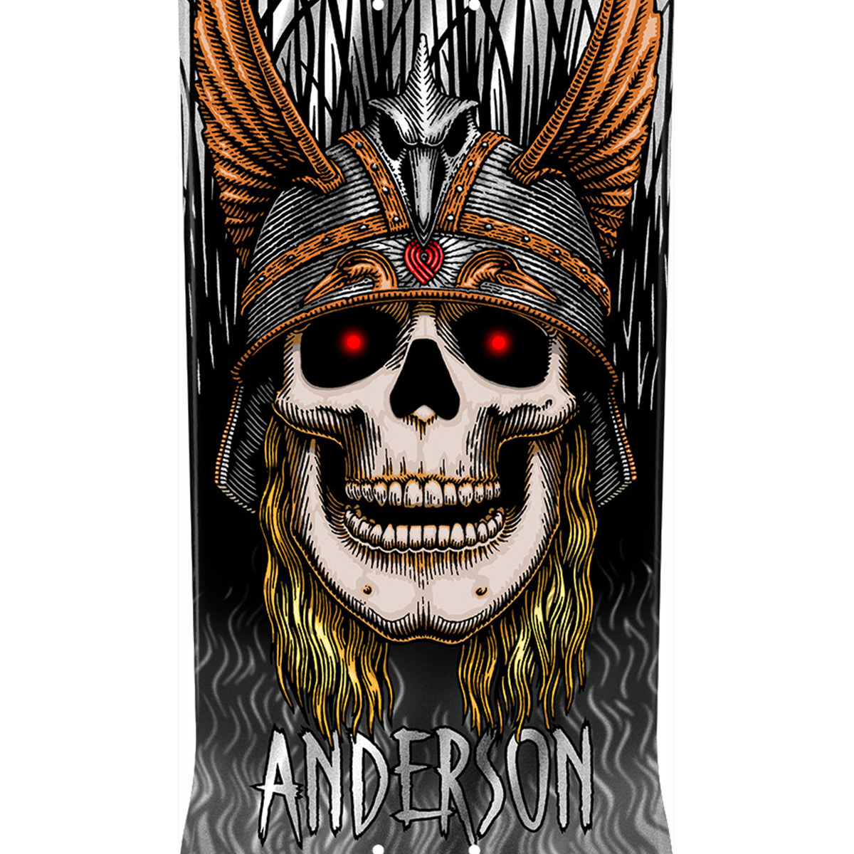 Powell Peralta Andy Anderson Heron 03 Skateboard Deck Silver Foil 8.45 Powell Peralta Andy Anderson Heron 03 Skateboard Deck Silver Foil 8.45