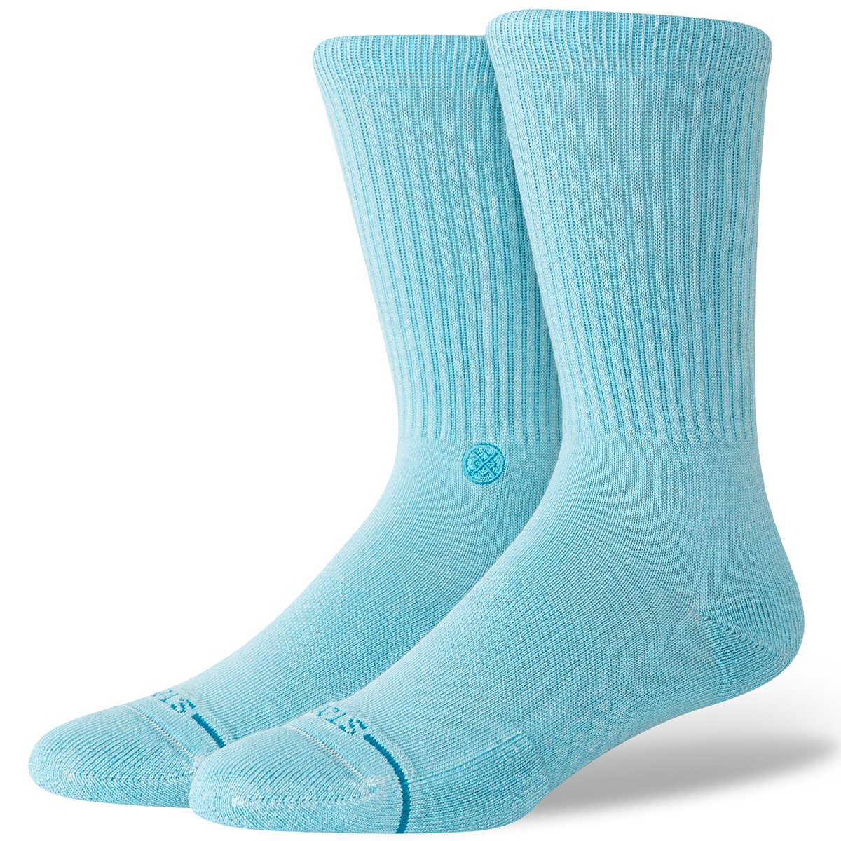 Stance Icon Dyed Crew Socks Electric Blue
