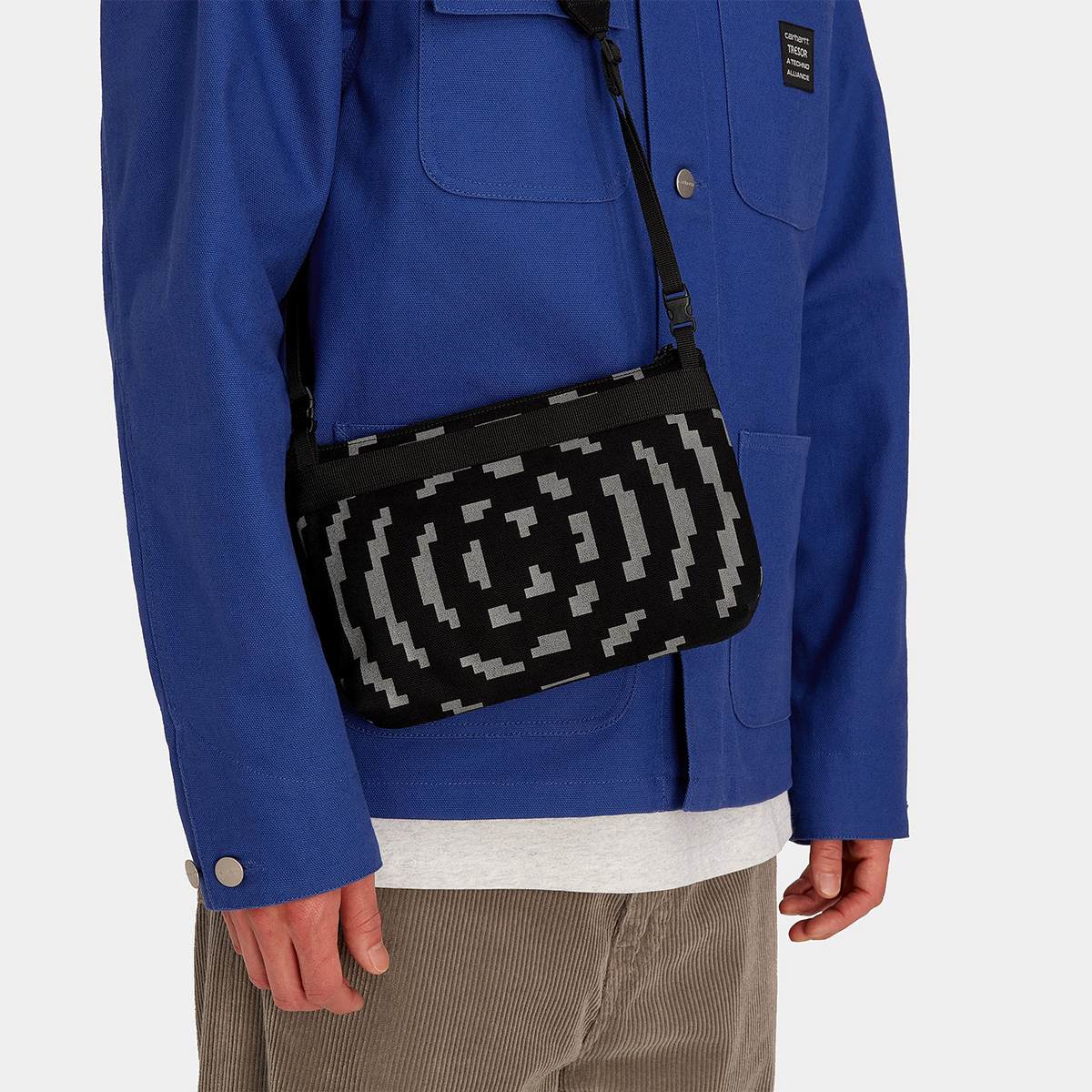 Carhartt WIP x Tresor Way Of The Light Strap Bag Black/Grey Carhartt WIP x Tresor Way Of The Light Strap Bag Black/Grey