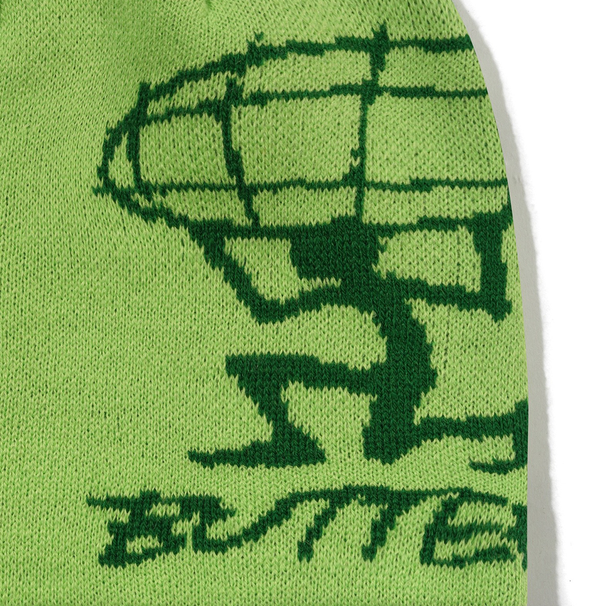 Butter Goods Terrain Skully Beanie Lime