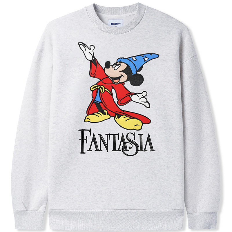Butter x Disney Fantasia Crewneck Sweater Ash Grey