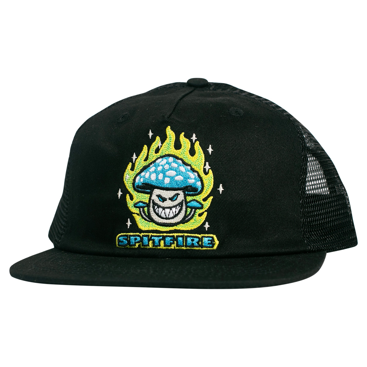 Spitfire Mushroom Bighead Snapback Cap Black/Blue/Green
