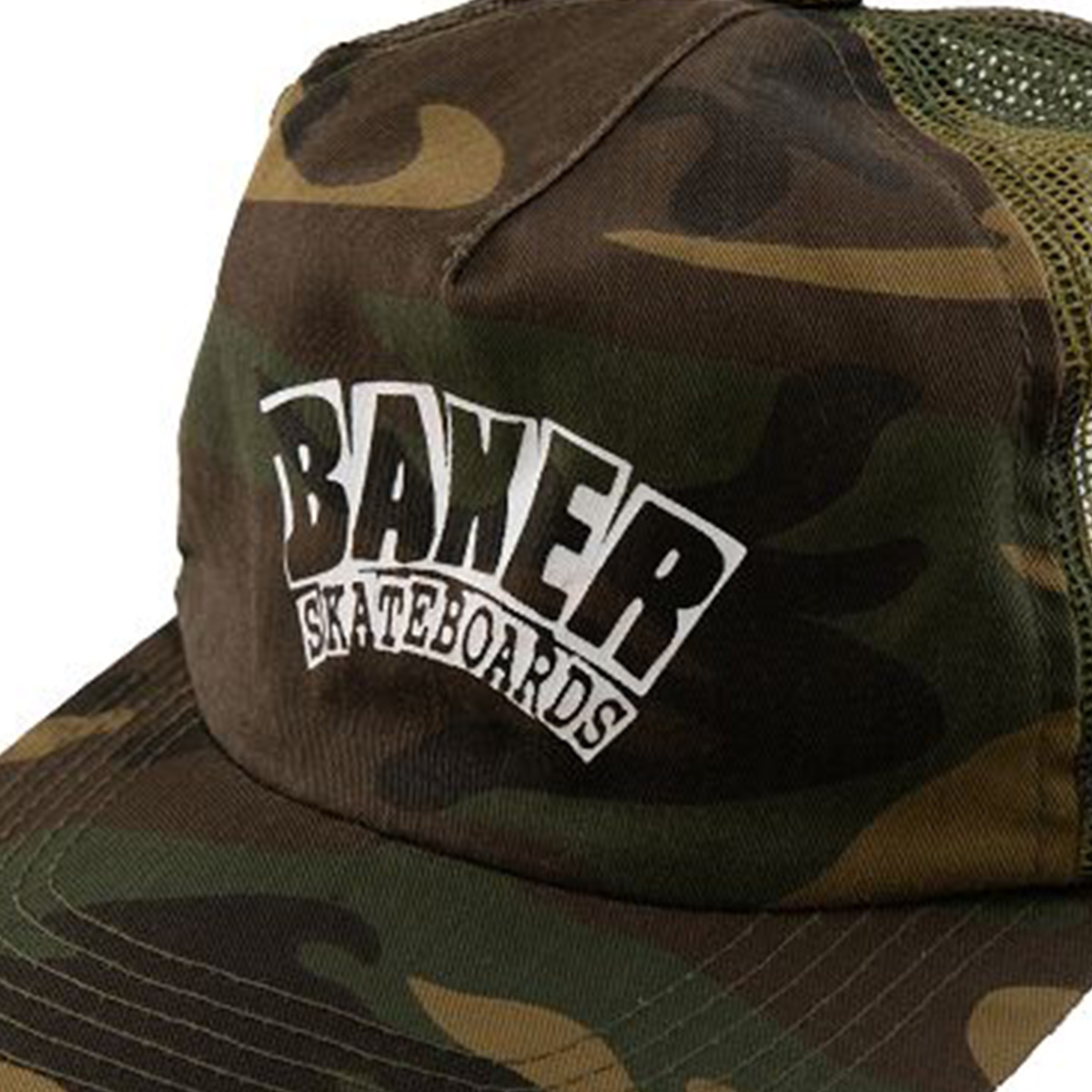 Baker Arch Logo Trucker Cap Camo Baker Arch Logo Trucker Cap Camo